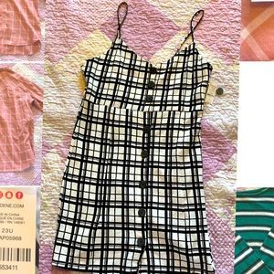 Black and ivory midi dress from Ardene. Size US LG